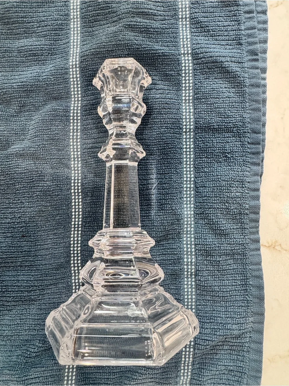 Tiffany’s rare vintage Plymouth crystal candlesticks set of 2